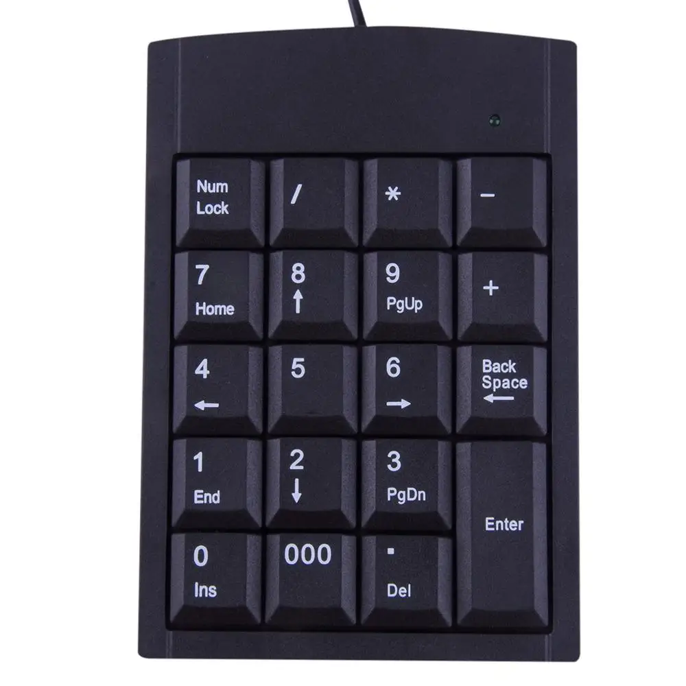 Mini Tastiera Usb Tastiera Numerica Cablata Usb Adattatore Tastiera 19 Tasti Per Pc Laptop Windows 2000 Xp Vista 7 O Anniversary Edition