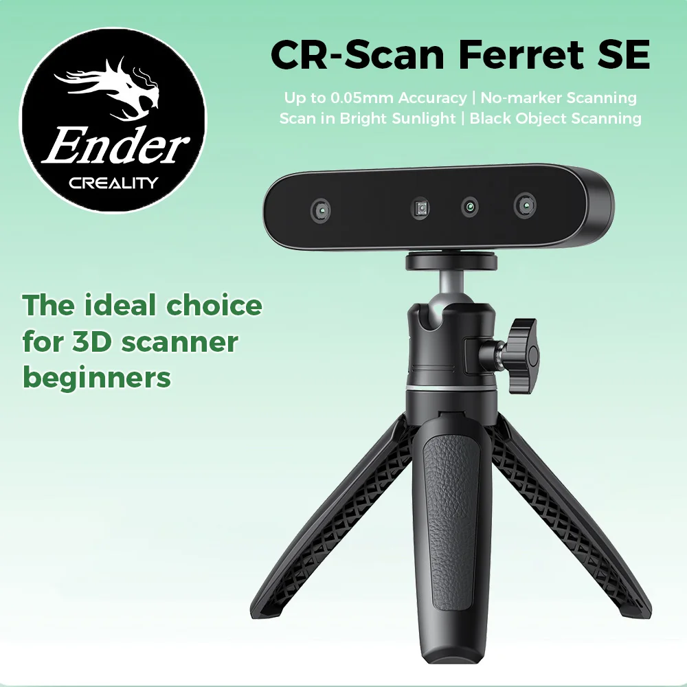 Creality Cr-Scan Furetto Se Scanner 3D Scanner Portatile Portatile 30Fps Scansione Rapida 0.1 Mmprecisione Scansione Fullcolor A 24Bit