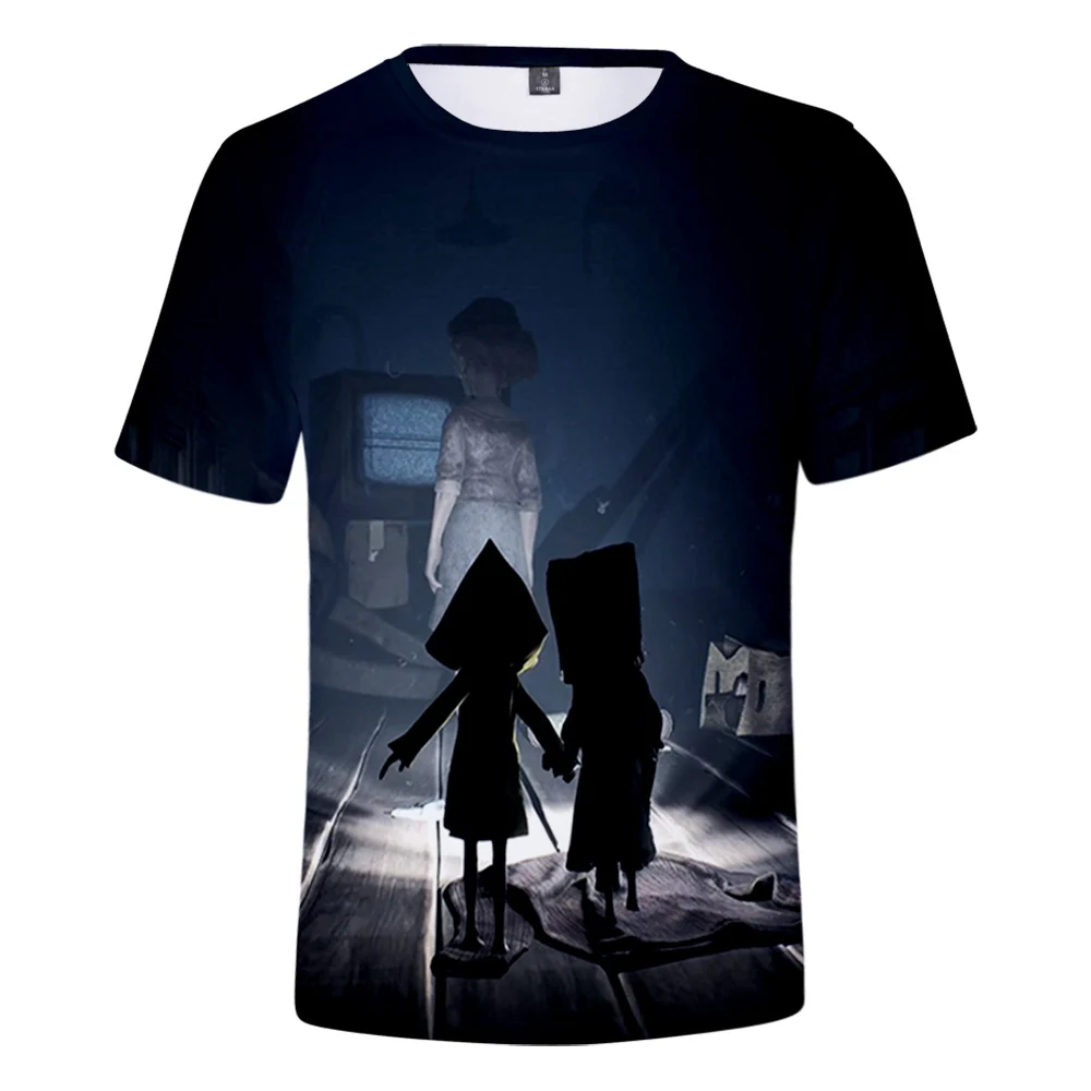 Little Nightings 3D Primavera Estate Stile Preppy Uomo/Donna Street Clothes T-Shirt Tee
