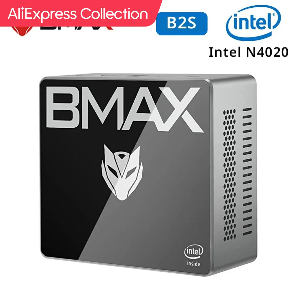Aliexpress Collection Bmax Mini Pc B2S Windows 11 Os 6Gb Ram 128Gb Rom N4020 Micro Computer Desktop Dual-Band Wifi Mini Pc Usb 3