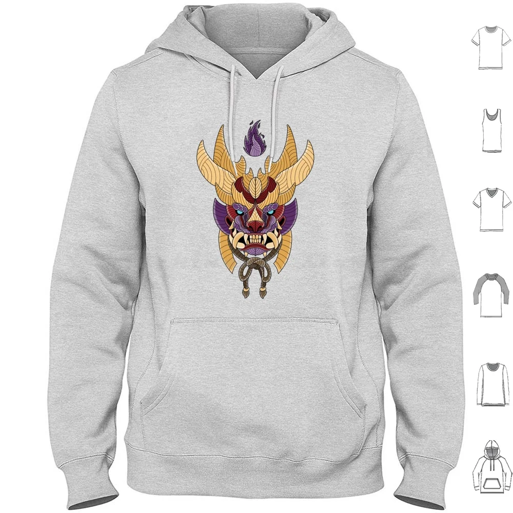 Maschera Di Malice Felpe Con Cappuccio Manica Lunga Monster Hunter Monster Hunter Rise Switch Monster Hunter Switch Monster Hunter Rise