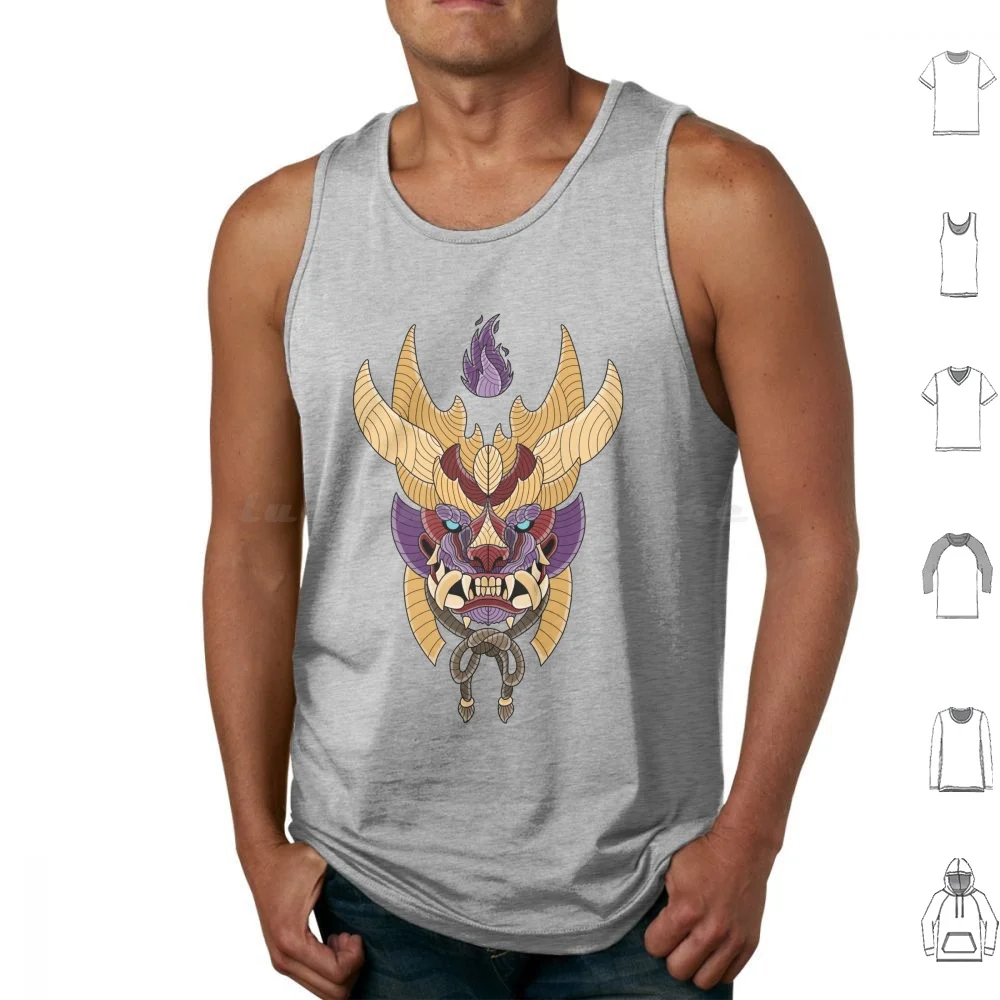 Maschera Di Malice Canotte Stampa Cotton Monster Hunter Monster Hunter Rise Switch Monster Hunter Switch Monster Hunter Rise