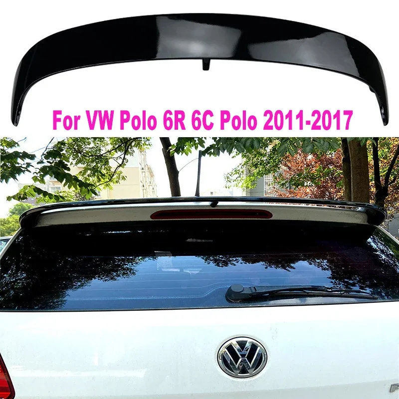 Per Volkswagen Polo 6R 6C Polo 2011-2017 Wrc Tail Top Wing Spoiler Modifica Esterna