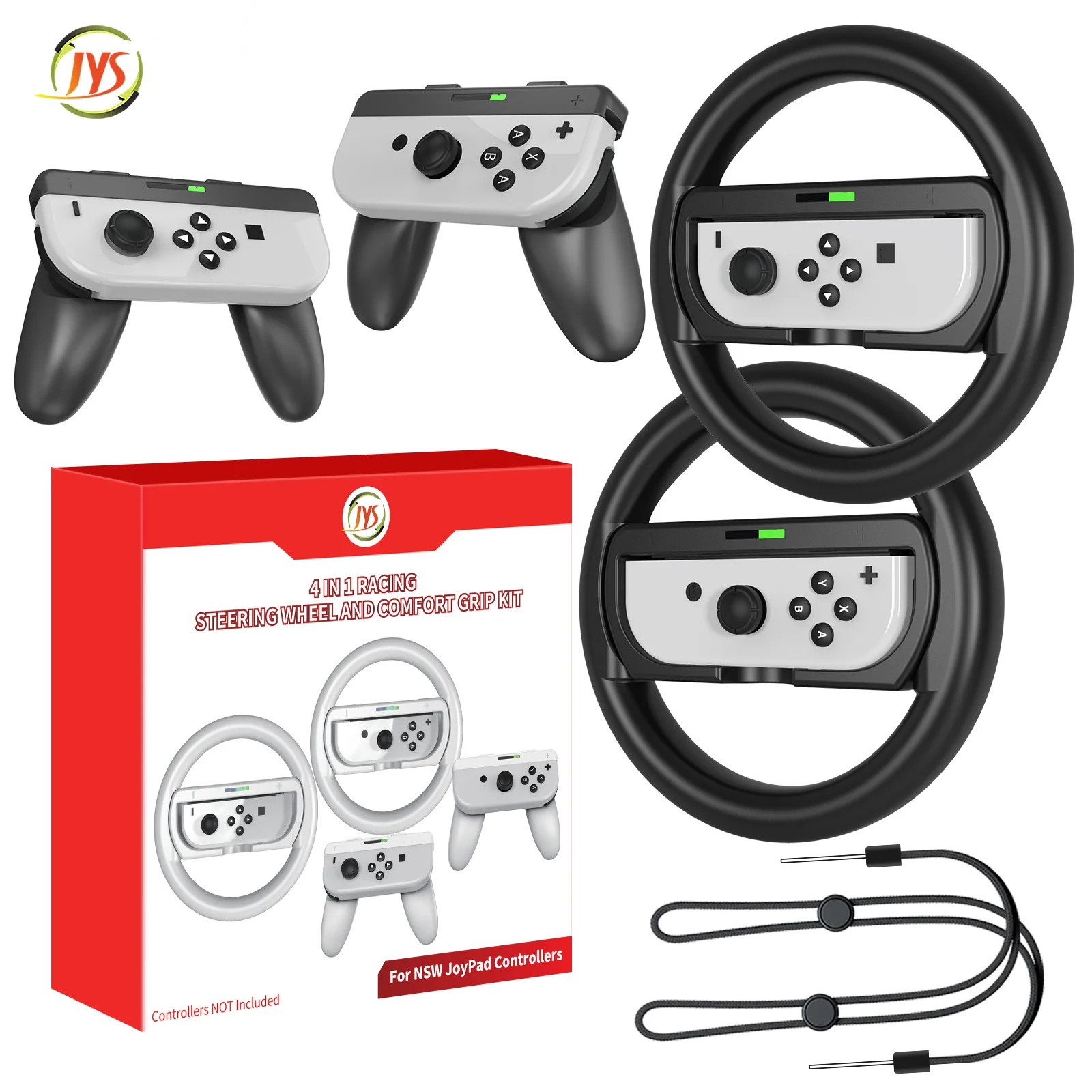 Switch Gamepad Per Interruttore/Interruttore Oled Mario Kart Volante + 2-In-1 Joy-Con Hand Grip Set Switch Accessori Oled