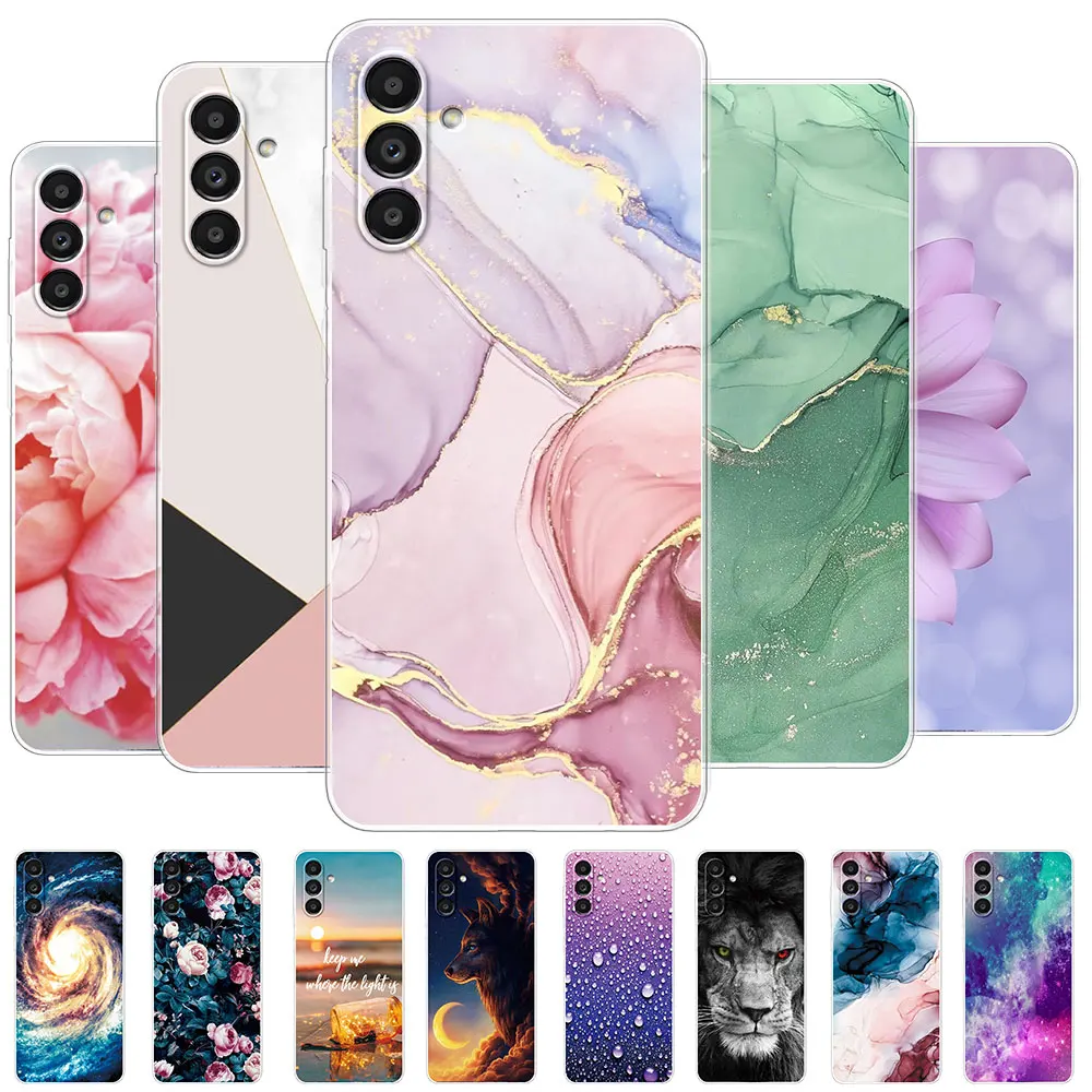 Per Samsung A14 4G Custodia Galaxy A14 5G Custodia In Silicone Trasparente Verniciato Marmo Per Samsung Galaxy A14 Cover Antiurto Coque