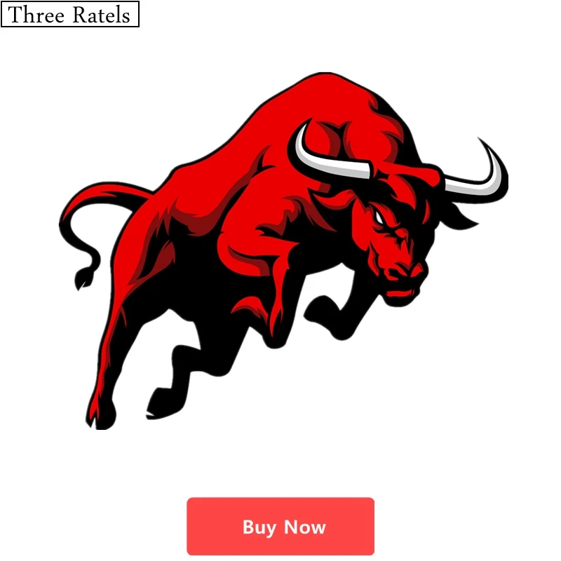 Tre Criceti Tz-071 16.3*13Cm 1-5 Pezzi Adesivi Adesivi Auto Red Of Bull Jdm