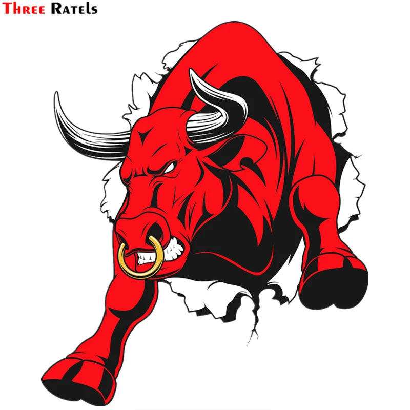 Tre Criceti Tz-1295 17.7*15Cm 1-2 Pezzi Adesivi Adesivi Auto Red Of Bull Jdm