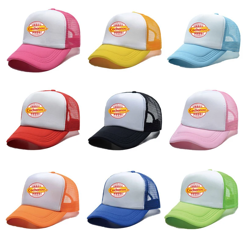 Bellissimo Berretto Da Baseball Cochonou Da Uomo Cappelli Da Camionista In Rete Per Donna Cappellino Da Sole Traspirante Snapback All'Aperto Protezion