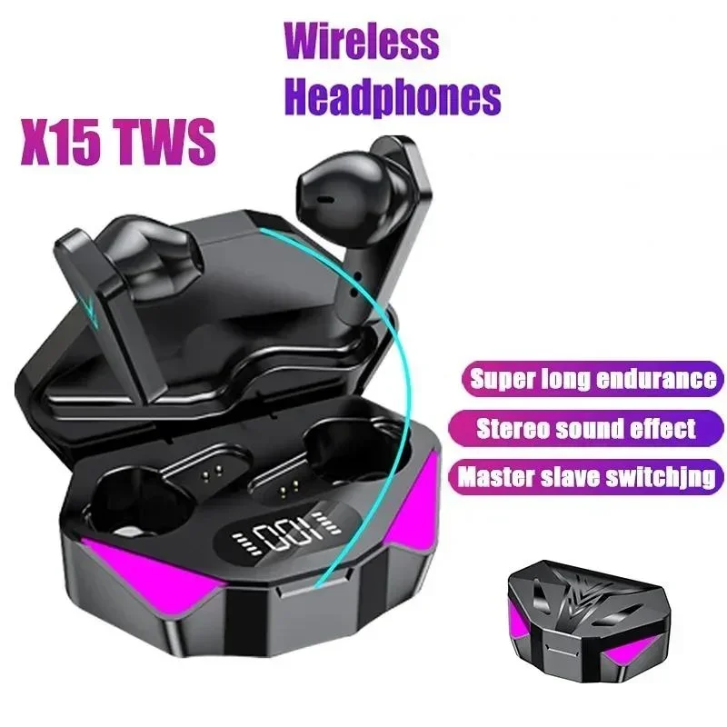 Tws Gaming Earbuds Auricolari Bluetooth Wireless Con Microfono Bass Audio 9D Stereo Music Hifi Headset Per Xiaomi Huawei Oppo Samsung