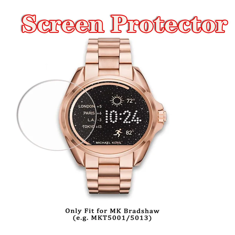 Pellicola Protettiva In Vetro Temperato Per Michael Kors Mkt5001 /5013 Michael Kors Bradshaw Protector Cover Protezione Smartwatch