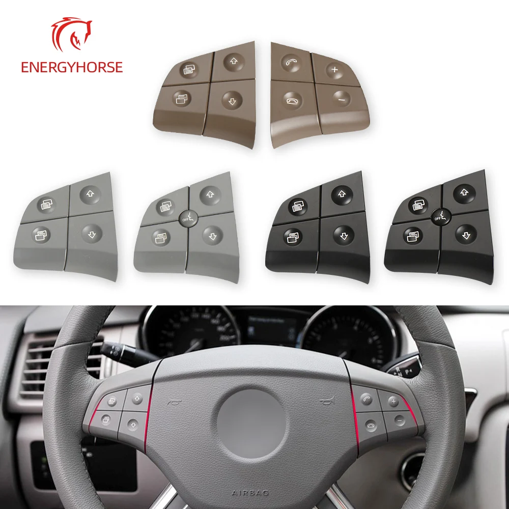 Per Mercedes W164 W245 W251 Pulsanti Interruttore Volante Multifunzione Auto Tasto Controllo Telefono Per Benz W164 Ml Gl B Classe R