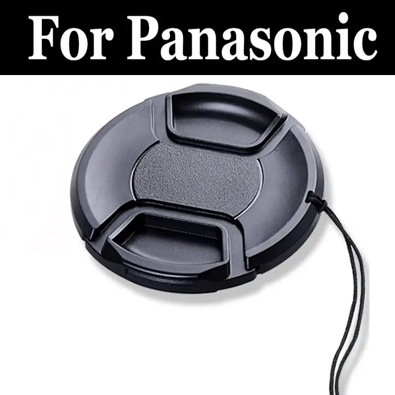 Center Pinch Front Lens Cap Hood Cover Anti Lost Per Panasonic Lumix Dmc Tz10 Tz100 Tz18 Tz20 Tz22 Tz25 Tz30 Tz35 Tz40 Tz55