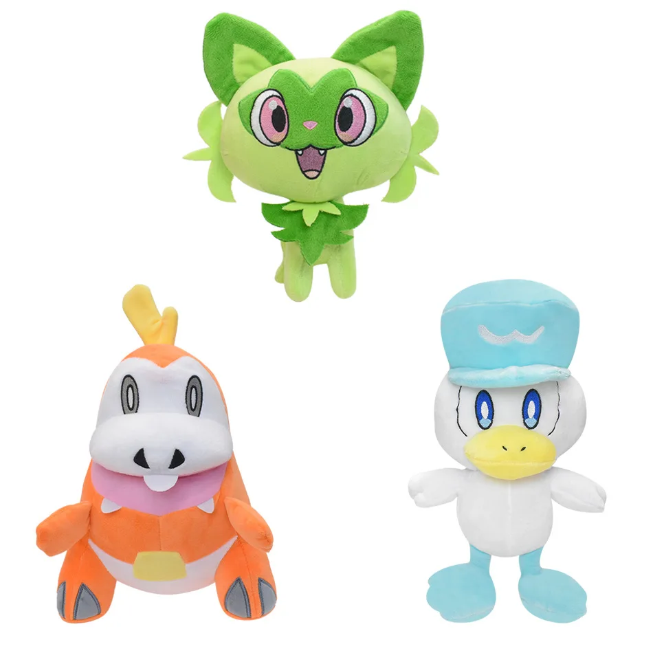 Fuecoco Quaxly Sprrigato Pokemon Pokemon Peluche Bambola Action Figurine Da Collezione Modello Anime Giocattoli Figure Regalo