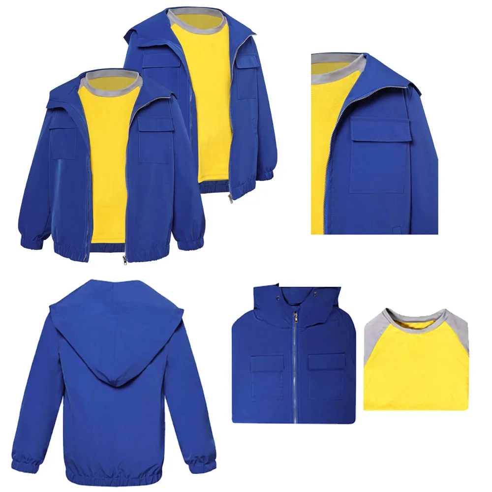 Kids Children Movie Bradley Cos Jackson Coat Grover Cos Underwood Cosplay Costume Shirt Set Outfit Halloween Carnival Party Suit