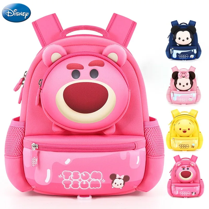 Disney Mickey Zaino Per Bambini Originale Marchio Di Lusso 3D Per Bambini Carino Zainetto Cartone Animato Mini Zainetto Per Ragazze Moda