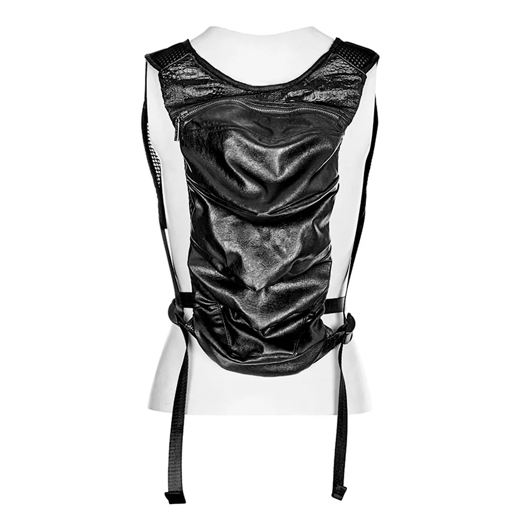 Women'S Bag Backpack Cross Border Laptop Bag Steampunk Outdoor Pu Leather Splicing Bag Rugzak Mochila Feminina Plecak Bolsos Sac