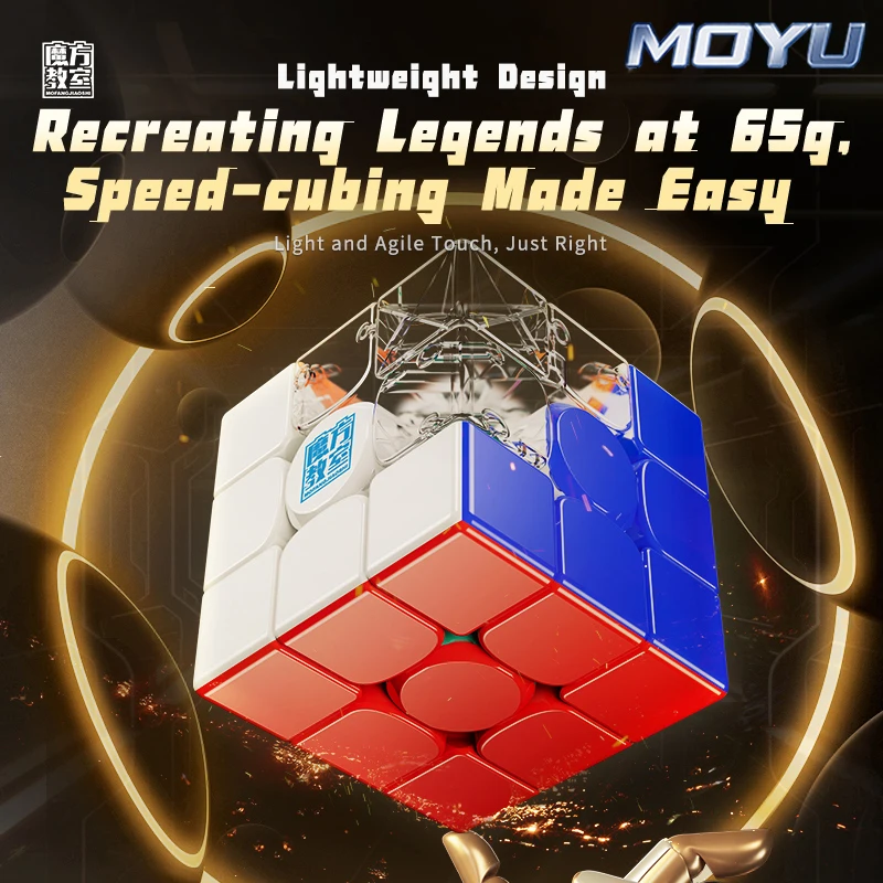 Moyu Rs3M V5 Magnetic Magic Cube Classroom Speedcube 3X3 Professional Maglev Ball Core Speed Puzzle 3X3 Toy 3X3 Cubo Magico