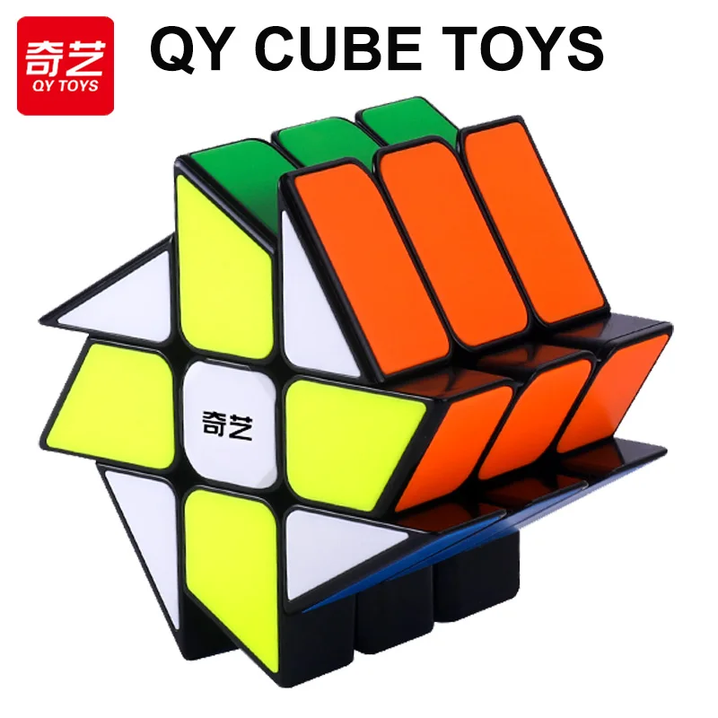 Qiyi Speedcube Windmill Magic Cube Special 3X3X3 Stickerless Professional Speed Puzzle Bambini Fidget Toys Original Cubo Magico