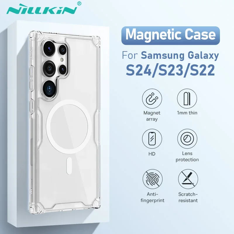 Per Samsung Galaxy S24 Custodia Ultra Magsafe Nillkin Nature Pro Custodia Magnetica Custodia Protettiva Per Lenti Per Samsung S23/S22 Plus Ultra