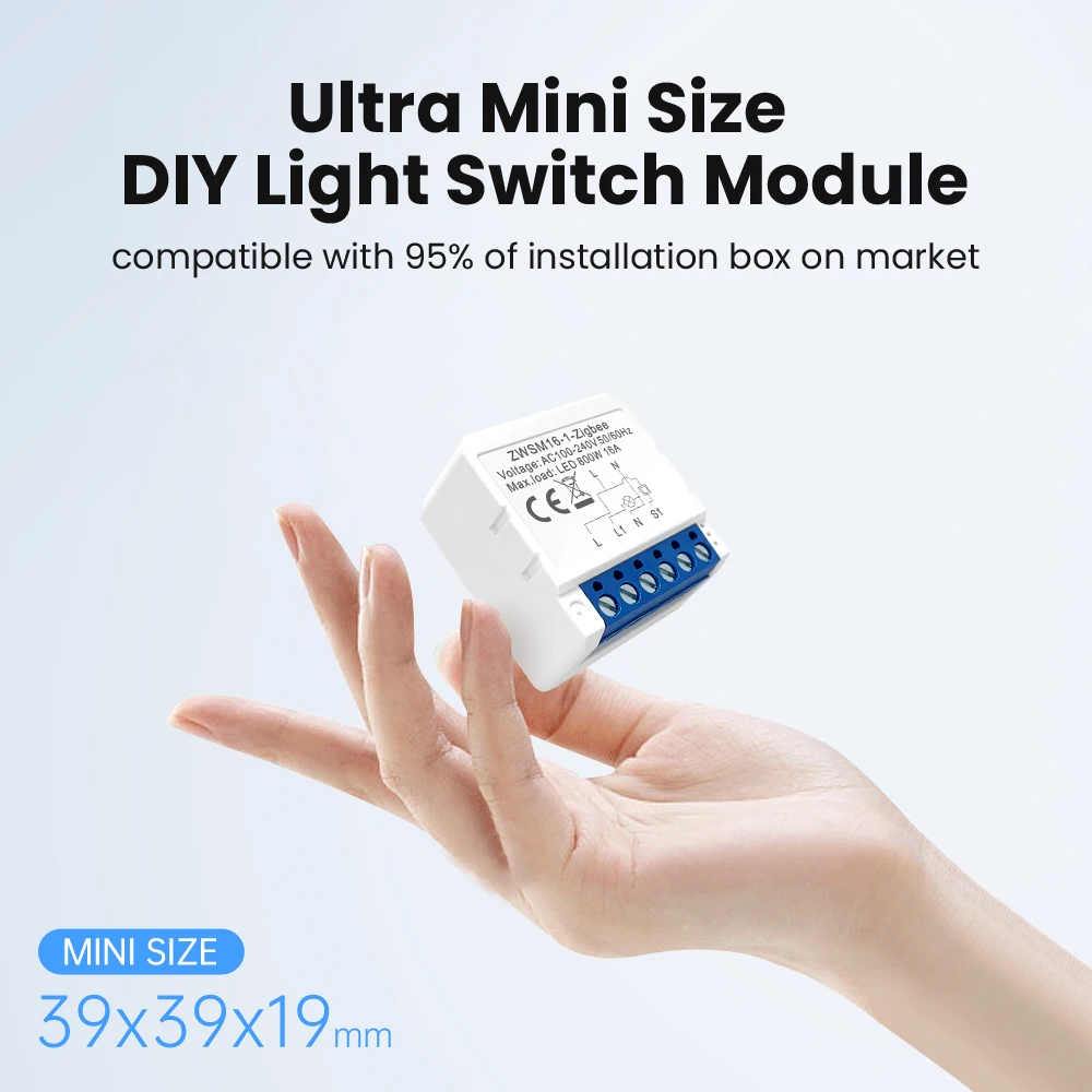 Funziona Con Alexa Home Alice 1/2/3/4-Way Zigbee Smart Light Switch Smart Home Smart Life Zigbee Smart Switch 2023 Timer Nuovo