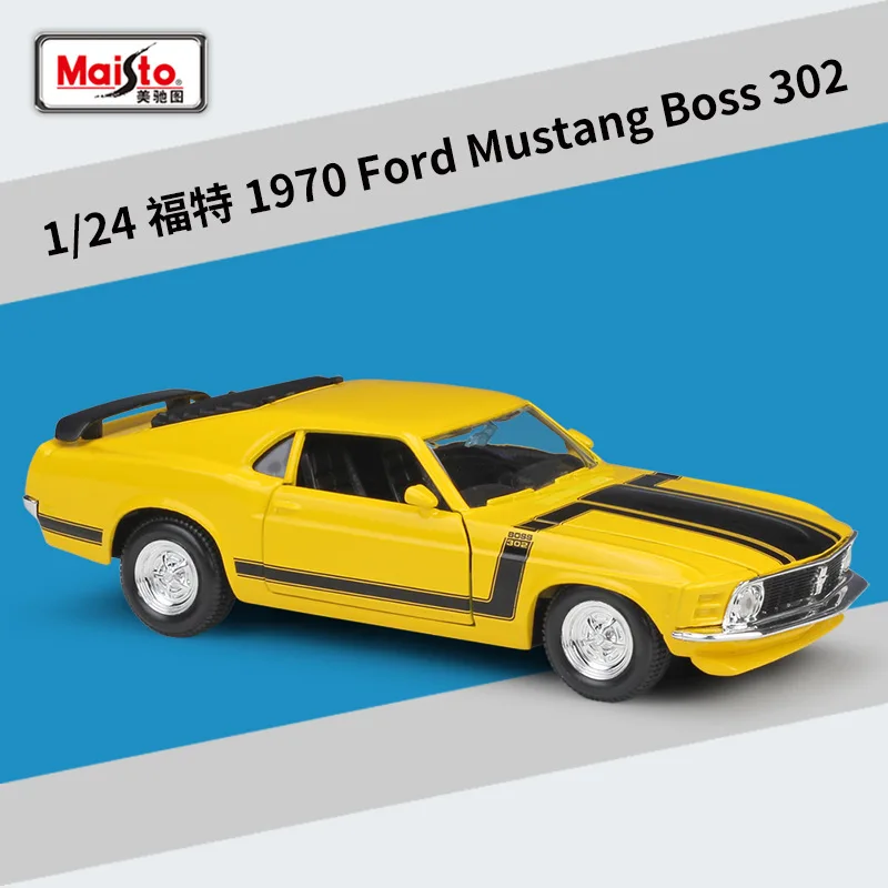 Maisto 1:24 1970 Ford Mustang Boss 302 Mustang Roadster Ford Mustang Simulazione Lega Modello Di Auto Collezione Regalo Giocattolo B587