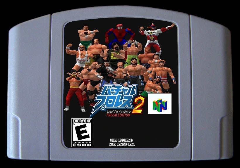 64 Bit Games ** Virtual Pro-Wrestling 2 Freemm Edition Versione 2021 (Versione Inglese Usa!!)
