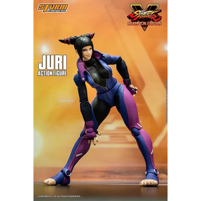 100% Original Storm Toys 1/12 Champion Edition Juri Street Fighter V In Stock Anime Action Collection Figure Model Toys