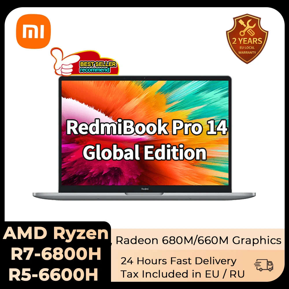 Xiaomi Laptop Redmibook Pro 14 2022 Ryzen R7 6800H/R5 6600H Amd 660M/680M 16Gb 512Gb 14 Pollici Win11 Notebook Computer Pc