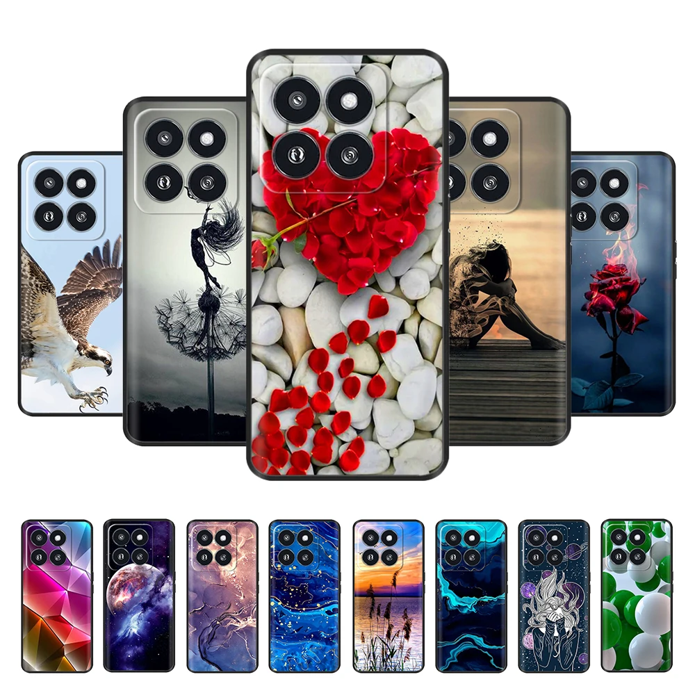 Custodia Da Stampa Di Lusso Per Xiaomi 14 Pro Cover Per Xiaomi 14 13 Pro Paraurti In Silicone Morbido Per Xiaomi 14 Pro Mi 14 13 Pro Custodie Capa