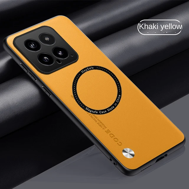 Funda Per Xiaomi 14 Pro Mi14 Magsafe Custodia Magnetica In Pelle Premium Per Xiaomi 13 T 13 T 14 Pro Cover Posteriore Con Ricarica Wireless