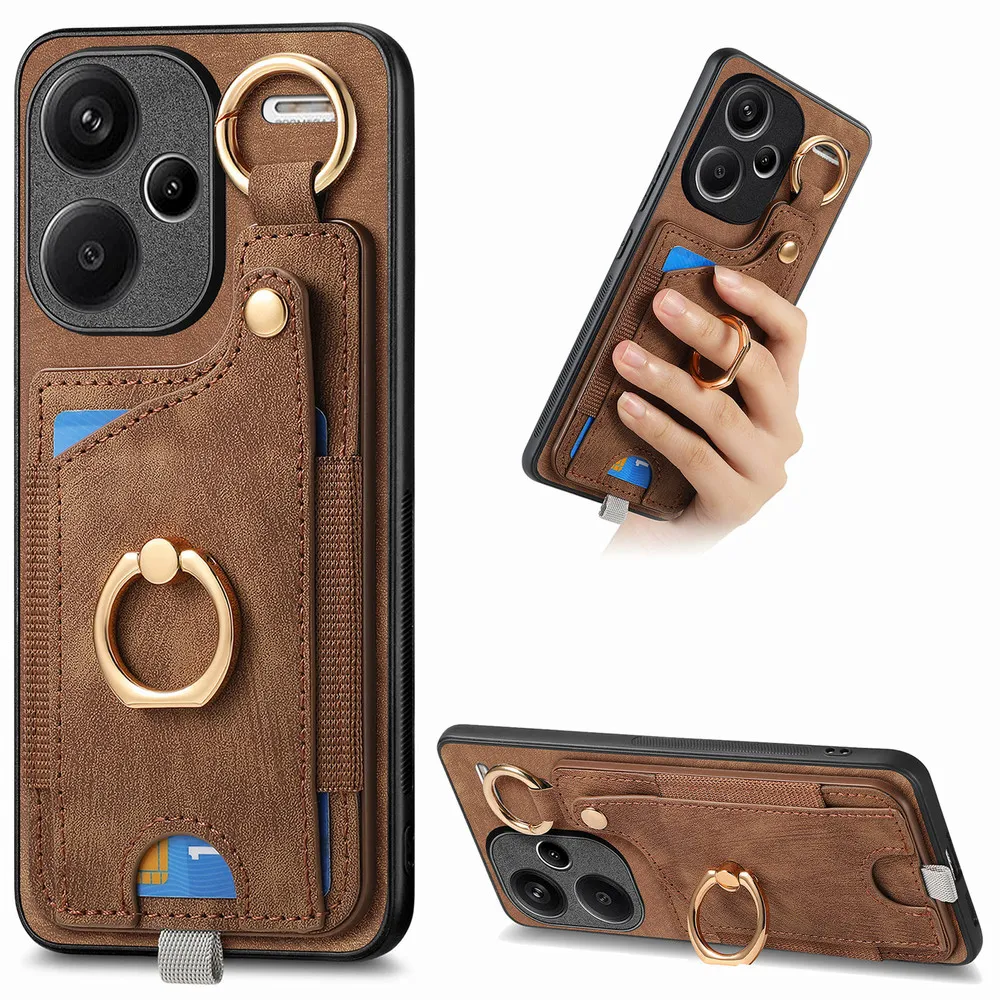 Per Xiaomi 13 T Pro 5G Cover Posteriore In Pelle Per Xiaomi 14 Pro Luxury Case Camera 360 Protect Etui Mi14 Mi 13 T 13 T Pro Wallet Funda