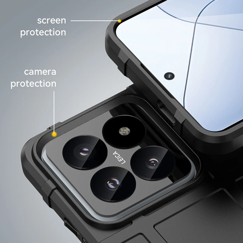 Per Xiaomi 14 Pro Custodia Protettiva In Gomma Opaca Siliconica Xiaomi 14 Pro Cover Anti-Drop Capa Xiaomi 14 Pro Case