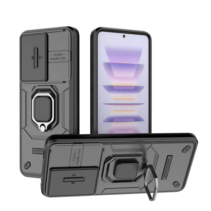 Per Xiaomi Redmi K60 Ultra Case Funda Xiaomi Redmi K60 Ultra 13C 14 Pro Coque Finger Ring Stand Cover Xiaomi Redmi K60 Ultra