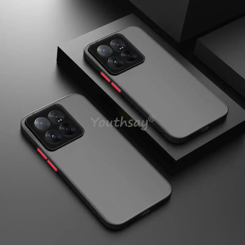 Per Xiaomi 14 Pro Custodia Custodia In Silicone Traslucido In Gomma Opaca Custodia Xiaomi 14 Pro Per Xiaomi 14 Pro Cover Protector