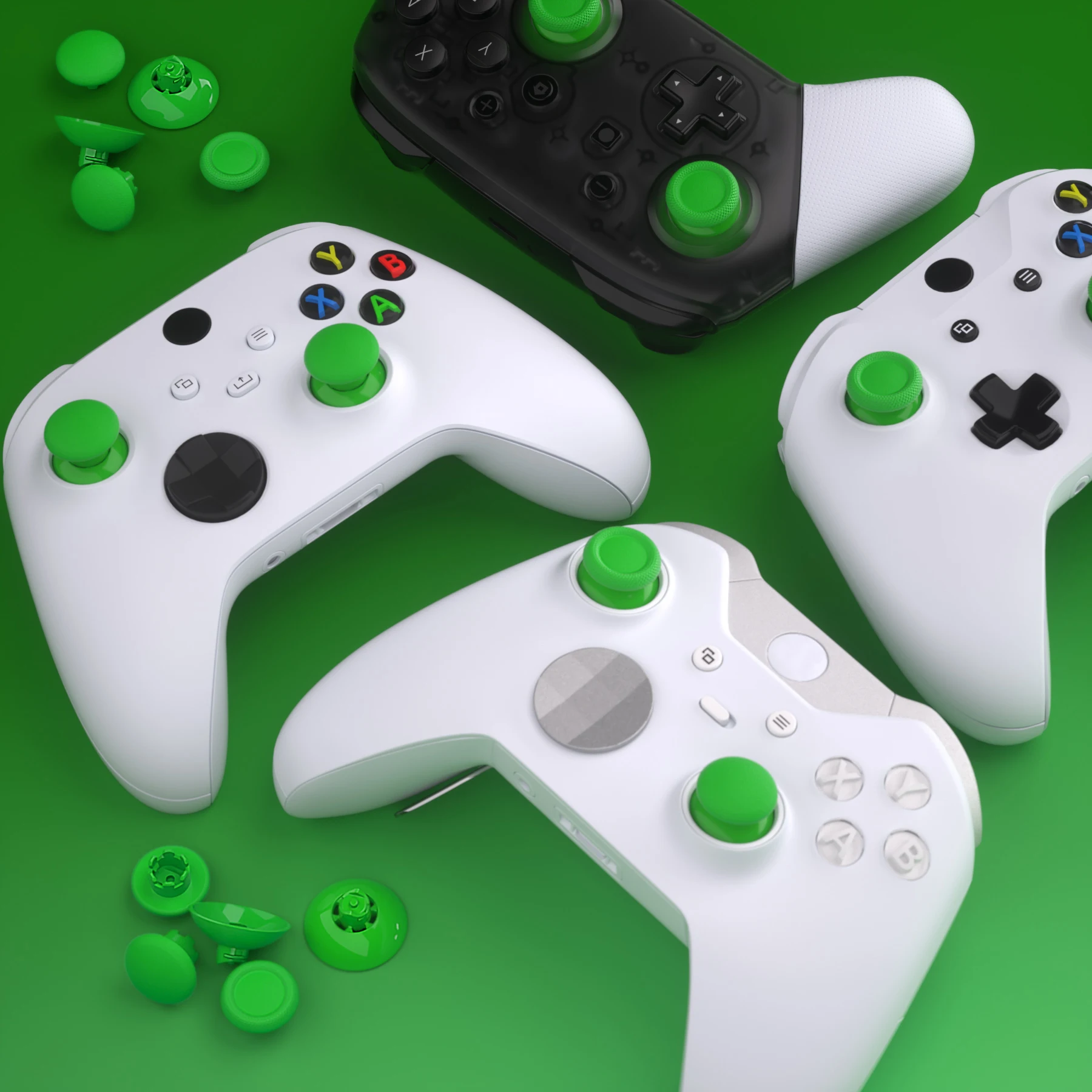 Extremerate Thumbsticks Intercambiabili Per Controller Xbox Core E Xbox One S/X E Xbox Elite V1, Joystick Intercambiabile Per Ns Pro
