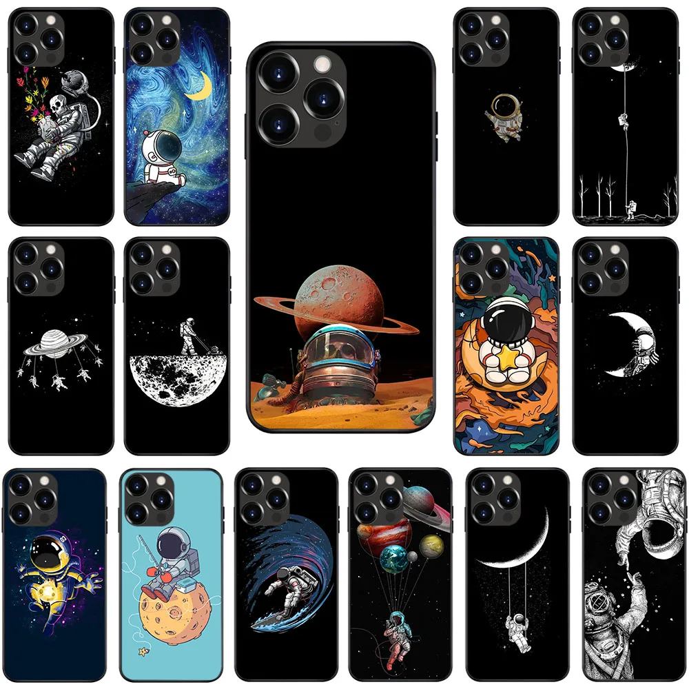 Custodia Morbida Per Samsung A31 A32 A70 A71 A72 A8 Plus A9 M20 M30 M21 M51 Quantum 2 M31 M31 Prime A03 Us-4 Astronomau Moon Space
