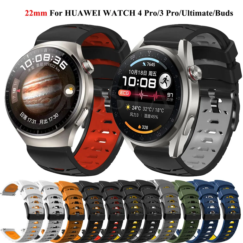 Cinturino In Silicone Da 22Mm Per Huawei Watch 4 Pro/Gt 2 Gt3 Pro 46Mm Cinturino Sportivo Cinturino Huawei Ultimate/Gt2 Pro Gt3 Se