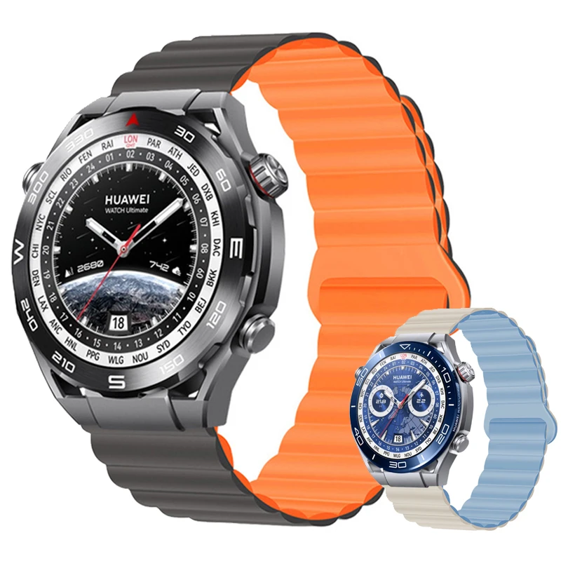 Cinturino Magnetico In Silicone Per Huawei Watch Ultimo Braccialetto Di Ricambio Per Huawei Watch 4/4Pro/Gt2/Gt 3 Pro 46Mm/Buds