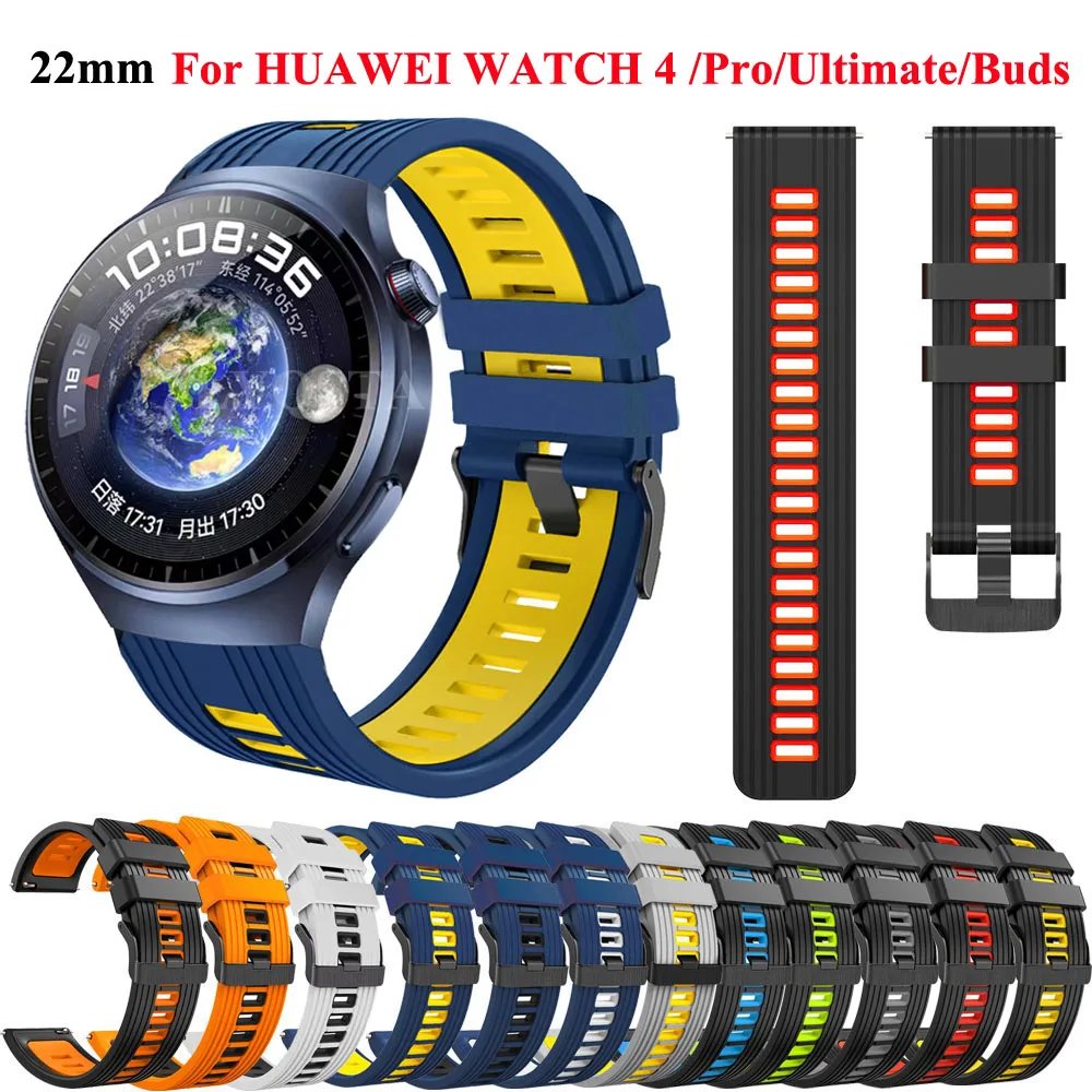 Hot 22Mm Huawei Watch 4 Pro Cinturino Per Huawei Watch Ultimate/Buds Gt2 Gt3 Pro 46Mm Bracciale Per Huawei Watch 3 Pro Nuovo Cinturino Dell'Orologio