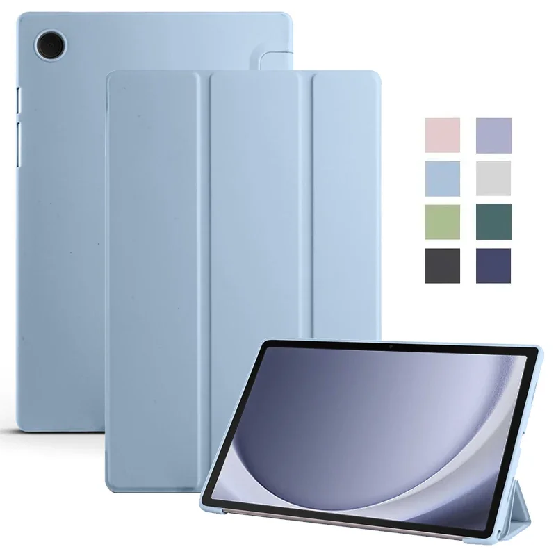 Custodia Per Samsung Galaxy Tab A9 Custodia Coque Pu Leather Cover Posteriore In Silicone Morbido Per Funda Galaxy Tab A9 A 9 A9Plus Custodia