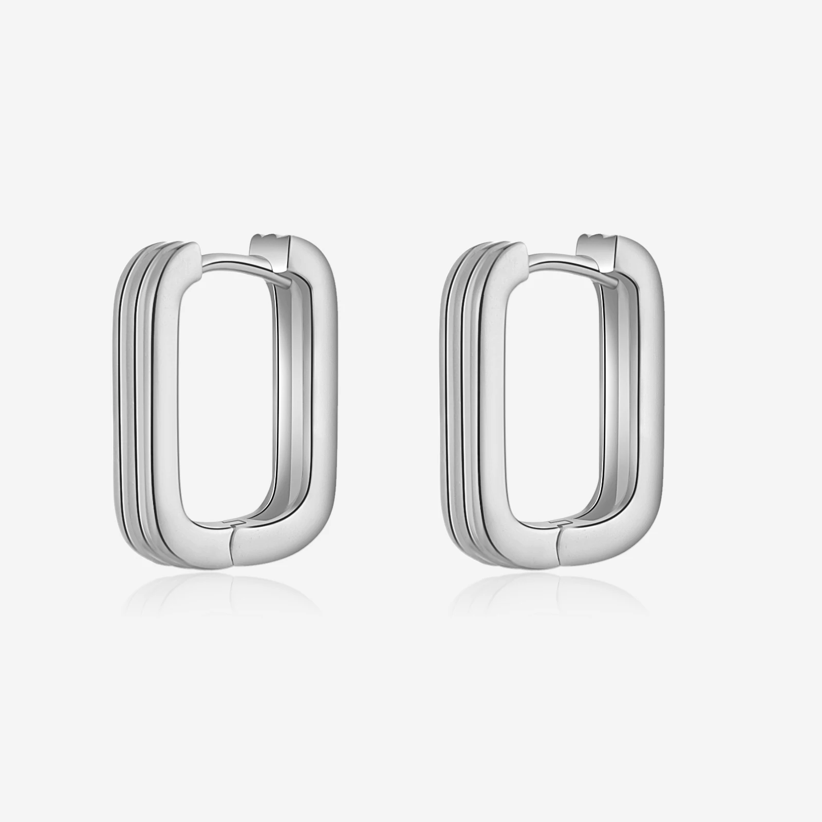 Vewant 925 Sterling Silver Circle Luxury Huggies Hoop Clips Piercing Pendientes Clips Huggies Luxury Fine Jewelry