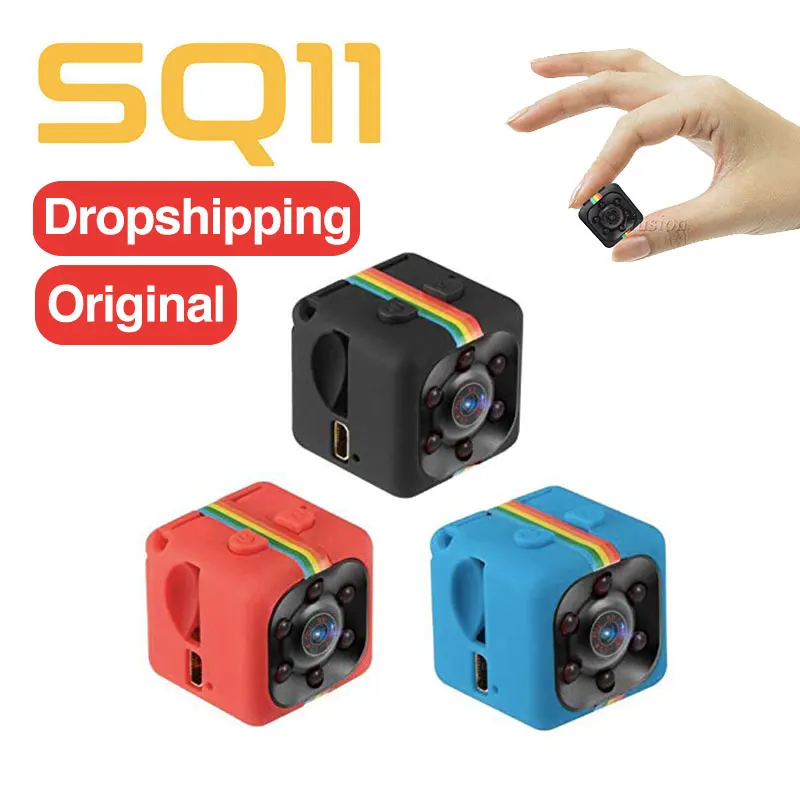 Originale Nuovo Sq11 Hd 1080P/480P Mini Telecamera Visione Notturna Gizli Kamera Secret Camara Espia Oculta Micro Cam Supporto Nascosto Tf Car