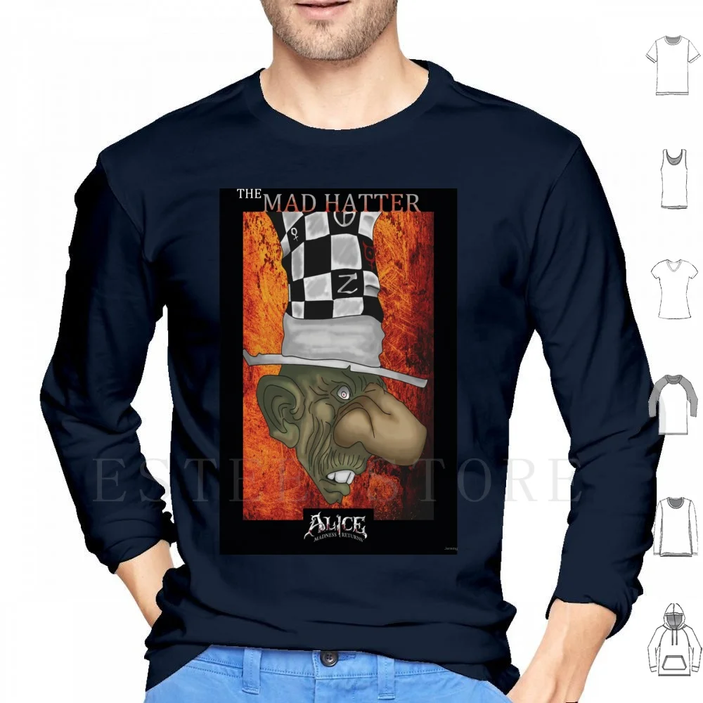 Alice-Felpe Con Cappuccio Manica Lunga American Mcgee Alice Alice Lidell Alice In Cappellaio Videogioco Pazzo Videogiochi Videogiochi Video