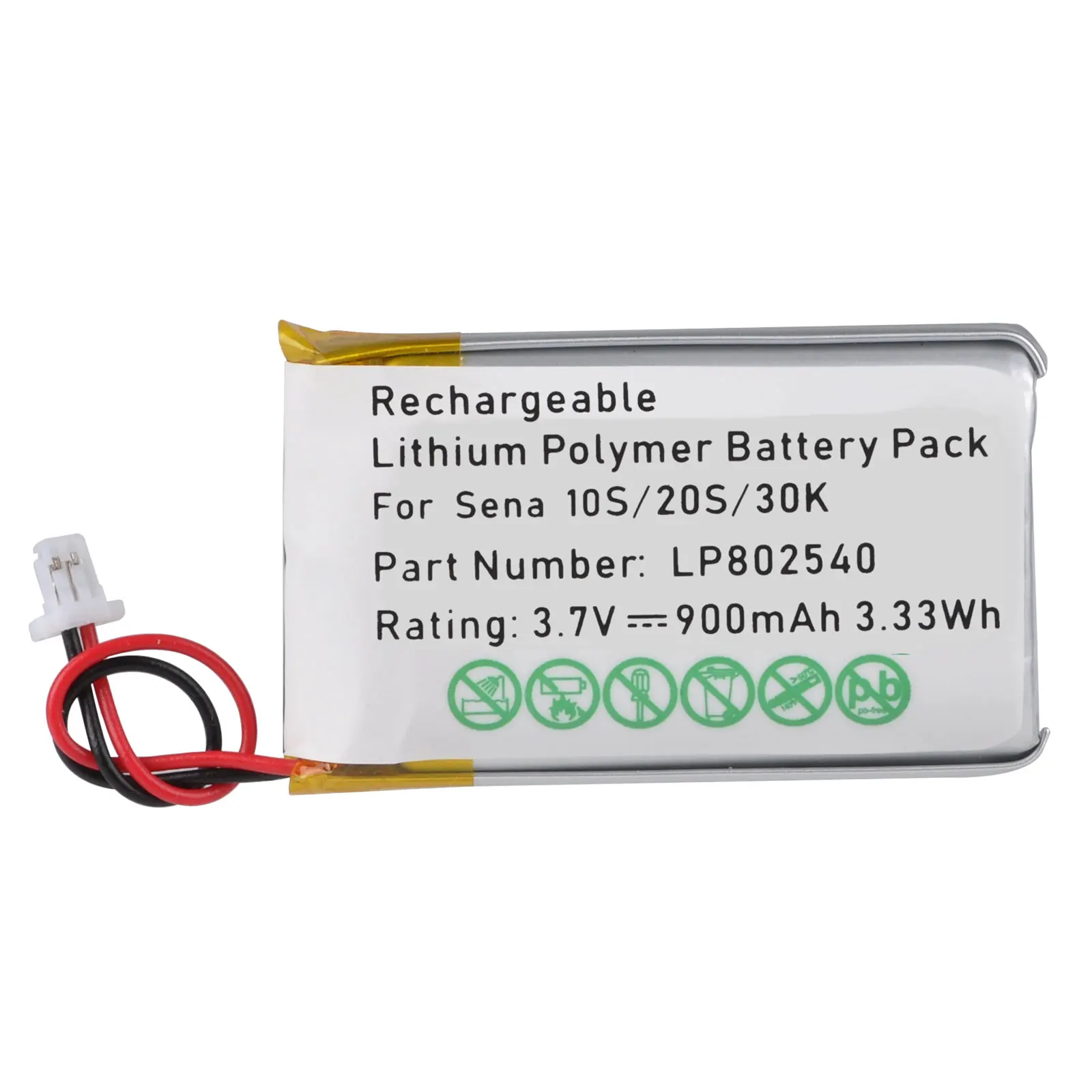Batteria Ad Alta Capacità Per Sena 10S Series Sena 10S-01 Ena Sena 20S Series Sena 20S-01 Sena 20S Evo Sena 30K Series Sena 30K-01D