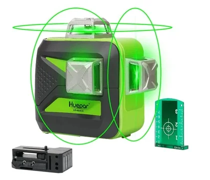 Huepar 603Cg-H 12 Linee Verde 3D Livelli Laser Nivel Rotanti Multi Modalità Di Impulso Autolivellante Per Esterni