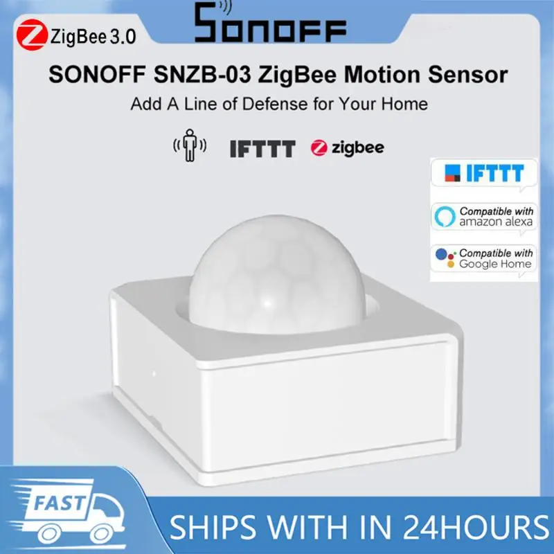 Sonoff Motion Sensor Zigbee Mini Smart Home Real-Time 110 ° Motion Detect Trigger Allarmi System Funziona Con Zbbridge Ewelink