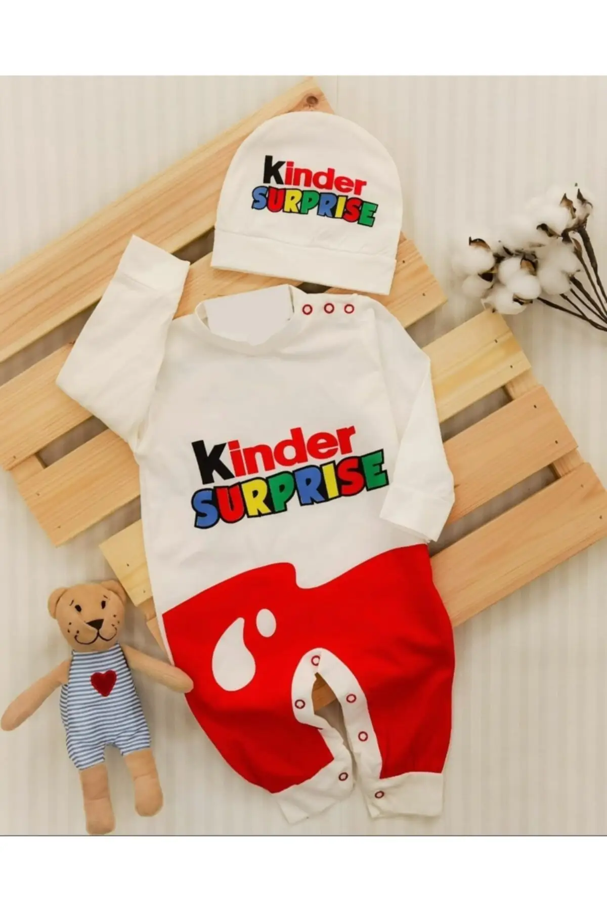 Kinder Baby Run Pagliaccetti Cotone Binario Neonato Tessuto Sottile Pagliaccetti Vestito Nuova Stagione Sorpresa Uovo