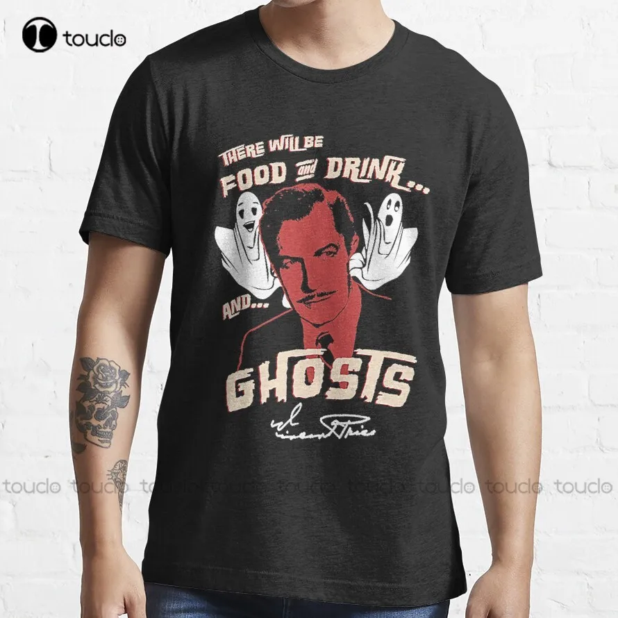 House On Haunted Hill T-Shirt Halloween Trending T-Shirt Halloween Mens Beach Shirts Funny Art Streetwear Cartoon Tee Xs-5Xl Nuovo