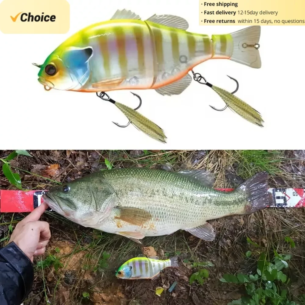 Tsuyoki Swimbait 2024 Esca Snodata 160Mm 70G Hunter Tackle Per Luccio Musky Perch Glidebait Balam Lure Jackall Gantavel Swimbaits