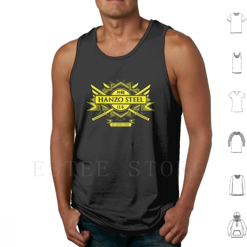 Hanzo Steel Tank Tops Vest Hanzo Steel Sword Kill Bill Kill Bill Volume 1 Hattori Hangzo Hanzo Parody Film Film